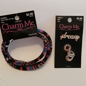 Charm Me Wrap Bracelet and Charms